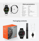 Aurafit Smartwatch NEXA 2/AM05 Bluetooth Chamada, Tela AMOLED 1.43", IP68, Monitor Cardíaco e SpO2, Bateria 300mAh metal de luxo