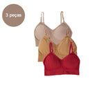 Lingerie feminina de 3 peças, sutiãs curtos, sutiãs sensuais, tops femininos, frete grátis, sutia poliéster 90%