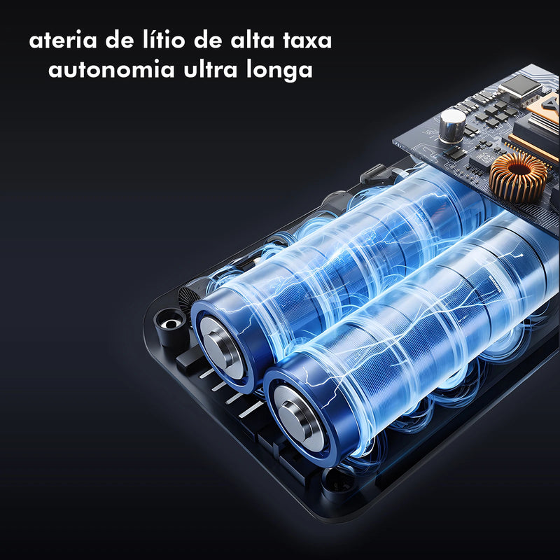 Bomba de inflação portátil sem fio de 60 W, bateria de 1800 mAh * 2,5 modos (carro/bicicleta/motocicleta), desligamento automático por LED, tipo C