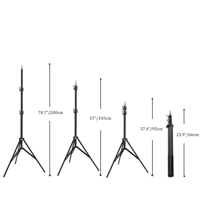 Tripé extensível SH 190 cm com parafuso de 1/4 e rodas, controle remoto Bluetooth para câmera DSLR, smartphone, luz de preenchimento, microfone, tripé