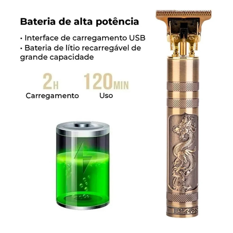 Maquina De Barbear Profissional Recarregável