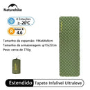 Naturehike Colchão inflável para acampamento 3.2/5.8 R Value Ultraleve para acampamento ao ar livre Colchão portátil dobrável para dormir