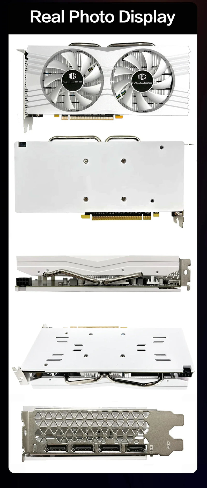 Placa de vídeo AMD RX 580 8GB 2048SP Gaming Graphics Card GDDR5 256Bit PCI Express 3.0 ×16 Radeon GPU para PC (Brasil)