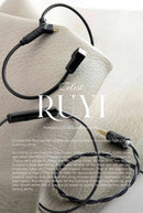 Fones de ouvido Kinera Celest Wyvern pretos com cabo e microfone, envio de IEMs brasileiros, fones de ouvido com fio Hi-Fi para jogos, para presente