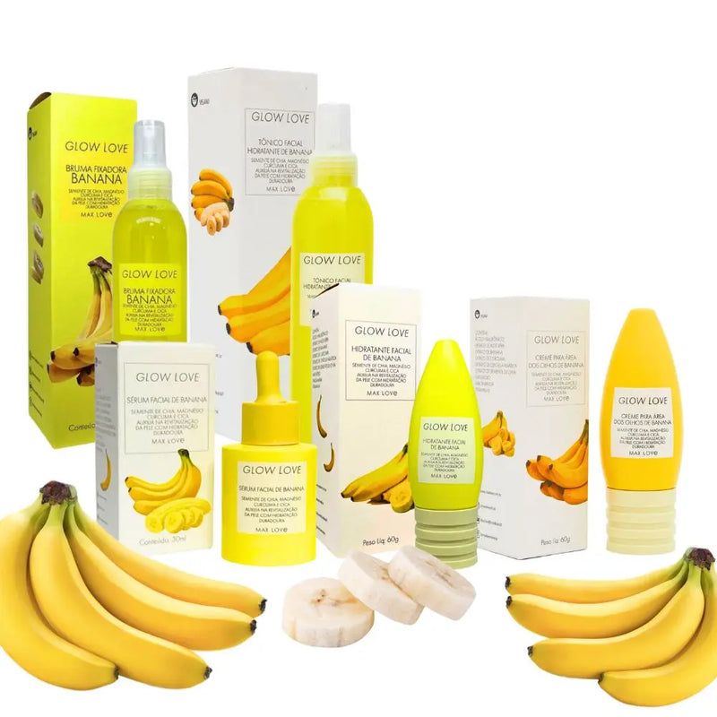 Kit Completo 5 Itens Linha Glow Love Banana Max Love