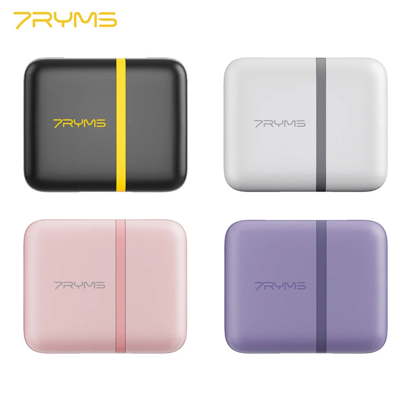 7RYMS iRay DW10 Mini Microfone sem fio multifuncional para câmera, smartphone, computador, vlog, transmissão ao vivo, entrevista