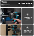 Conjunto de chaves elétricas sem escova EGOD de 1/2'' de alta potência, 500 N.M, para remoção de pneus soltos, ferramentas elétricas para reparo de pneus de carro, para bateria Makita de 18 V