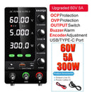 Fonte de alimentação com display digital ajustável Mini fontes de alimentação de laboratório Regulador de tensão 60V 5A 120V 3A 32V 6A KUAIQU 30V 10A DC