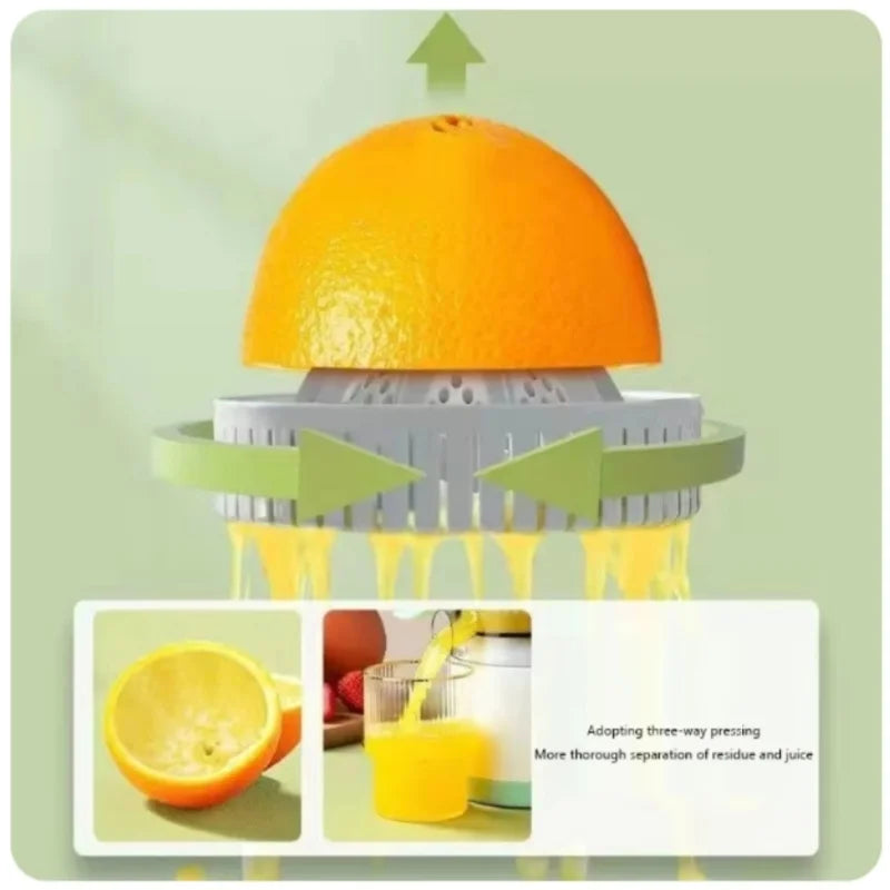 Espremedor elétrico, liquidificador doméstico de laranja e limão, espremedor de smoothies multifuncional, carregamento USB