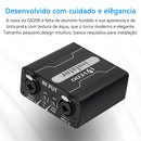 Isolador de áudio VEDO GX200, mixer de dois canais com entrada XLR de 6,5 mm, filtro de terra comum para microfone e redução de ruído.