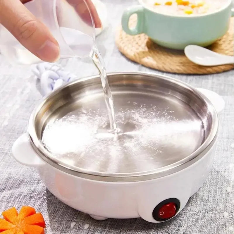 Mini vaporizador multifuncional de ovos e alimentos de três camadas doméstico