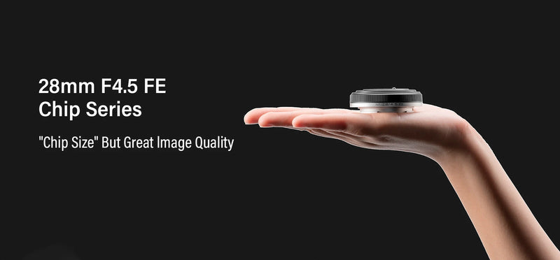 Lente de câmera VILTROX AF 28mm F4.5 com chip autofoco e moldura completa retrô fina para montagem Fujifilm X Sony E Nikon Z