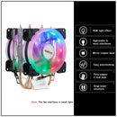 Cooler de processador x99 para LGA 2011 RGB Ventilador IWONGOU 2 Heatpipes CPU Radiator PWM 3Pin Fans para Intel 1366/1700/AM4/AMD