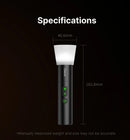 Lanterna de videografia com zoom Ulanzi LM07 Luz de fotografia bicolor Brilho regulável Videolight 2000-8000K CCT para exteriores