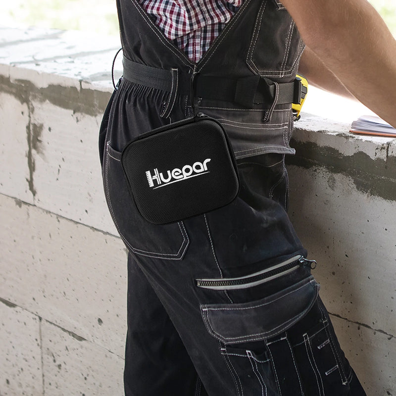 Nível a laser verde Huepar E011G, autonivelante, linha cruzada, ferramenta recarregável, sensor de movimento e modo de pulso - acene com a mão para alternar