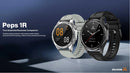 Smartwatch AIWR Peps 1R com tela AMOLED de 1,43 polegadas, GPS integrado, mais de 150 esportes, compatível com Android e iOS, monitoramento de saúde 24 horas por dia, 7 dias por semana, e resistência à água de 5 ATM.