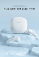 Fone de ouvido sem fio QCY HT05 ANC com cancelamento de ruído de 40 dB, Bluetooth 5.2, 6 microfones, ENC HD, chamada, TWS, modo de transparência