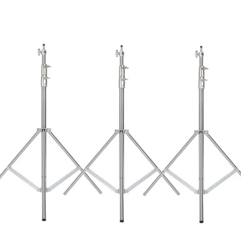 Tripé de pressão de ar de 290 cm com rolamento de 10 kg para câmera, suporte de luz de aço inoxidável para anel de luz, transmissão ao vivo no YouTube e fotografia, macio