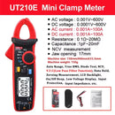 Alicate Amperímetro UNI-T UT204 Plus UT210E UT210D AC/DC Voltímetro Digital Amperímetro Alicate Multímetro Multitester Elétrico Profissional