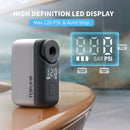 Bomba elétrica portátil mini TOPUMP AS200PRO para bicicleta, inflador de pneus sem fio, pressão máxima de 120 PSI, bateria de 450 mAh, carregamento rápido de 30 minutos.