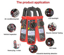 Alicate Amperímetro UNI-T UT204 Plus UT210E UT210D AC/DC Voltímetro Digital Amperímetro Alicate Multímetro Multitester Elétrico Profissional