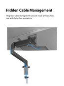 Suporte de mesa para monitor Bewiser de 13" a 32" com capacidade de peso de até 9 kg (19,8 lbs), altura ajustável, rotação de 360°