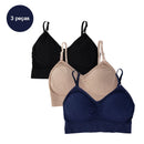 Lingerie feminina de 3 peças, sutiãs curtos, sutiãs sensuais, tops femininos, frete grátis, sutia poliéster 90%