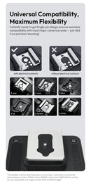 Ulanzi SL01 SL02 Mini Câmera Flash Light SpeedLite GN8 6500K para Canon Sony Nikon Fuji Câmera DSLR Vlog Live Fotografia ao ar livre