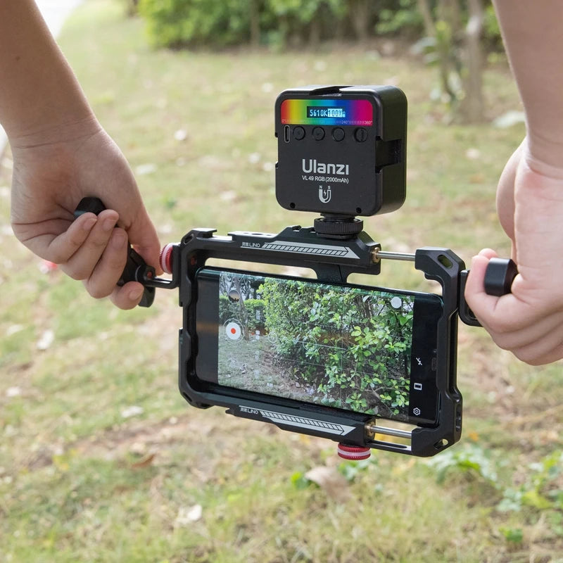 Capa protetora universal para smartphone Ulanzi Lino com alça lateral para iPhone 16, 15, 14, 13, 12 Pro Max, Samsung, Xiaomi e OPPO