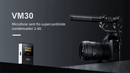 Microfone Shotgun COMICA VM30 2.4G Super Cardioide Condensador Sem Fio com Controle de Ganho para Câmera, Celular, Podcast e Gravação