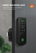 Fechadura eletrônica inteligente à prova d'água com impressão digital e Wi-Fi para porta, fechadura digital do Brasil, fechadura inteligente de aro para casa Tuya