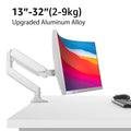 Suporte de mesa para monitor Bewiser de 13" a 32" com capacidade de peso de até 9 kg (19,8 lbs), altura ajustável, rotação de 360°