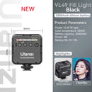 Mini Vlog VL49 LED, Luz de Preenchimento com 6W Branco 2000mAh 5500K Iluminação Zoom - para Fotográfica, Vídeo, Telefone, Selfie