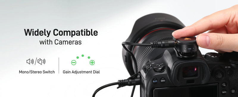 Microfone de lapela sem fio Maono Wave T5 com cancelamento de ruído para gravação de vídeo e streaming, compatível com câmeras de celulares