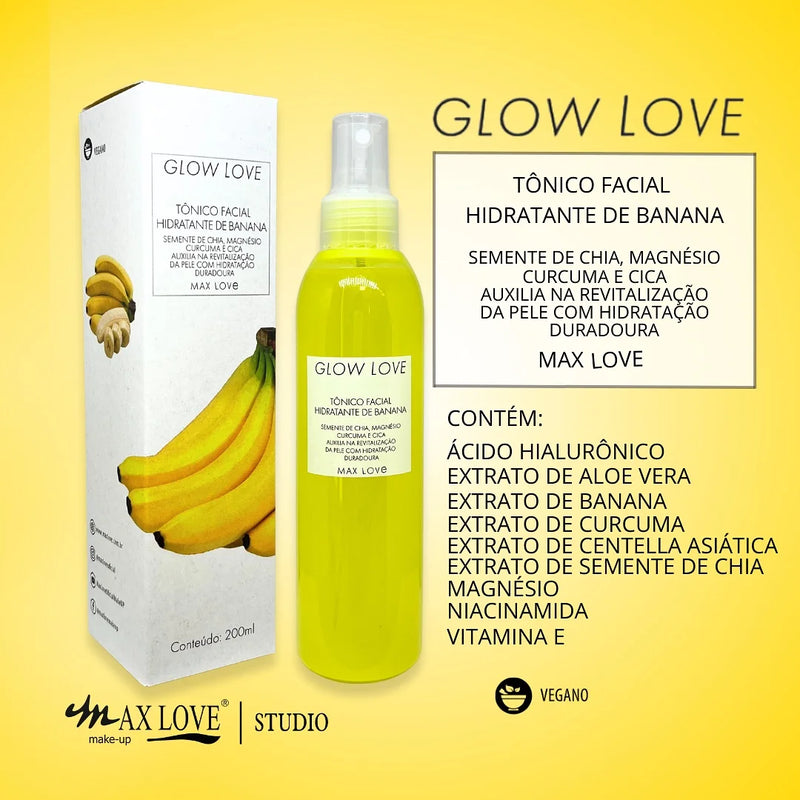 Kit Completo 5 Itens Linha Glow Love Banana Max Love