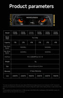 SSD MOVESPEED 7450 MB/s NVMe M.2 2280 4 TB 2 TB 1 TB Disco Rígido Interno de Estado Sólido M2 PCIe 4.0x4 2280 Unidade SSD para PS5 Laptop PC