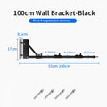 Braço de suporte de parede para estúdio fotográfico, luzes estroboscópicas de vídeo, comprimento máximo de 39,3 polegadas/100 cm, rotação horizontal e vertical