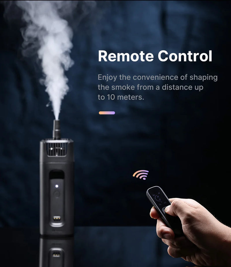 Máquina de fumaça de gelo seco portátil Ulanzi FM01 Ace Fog Machine 40W Estúdio de filmagem de vídeo curto Efeitos de palco Controle sem fio