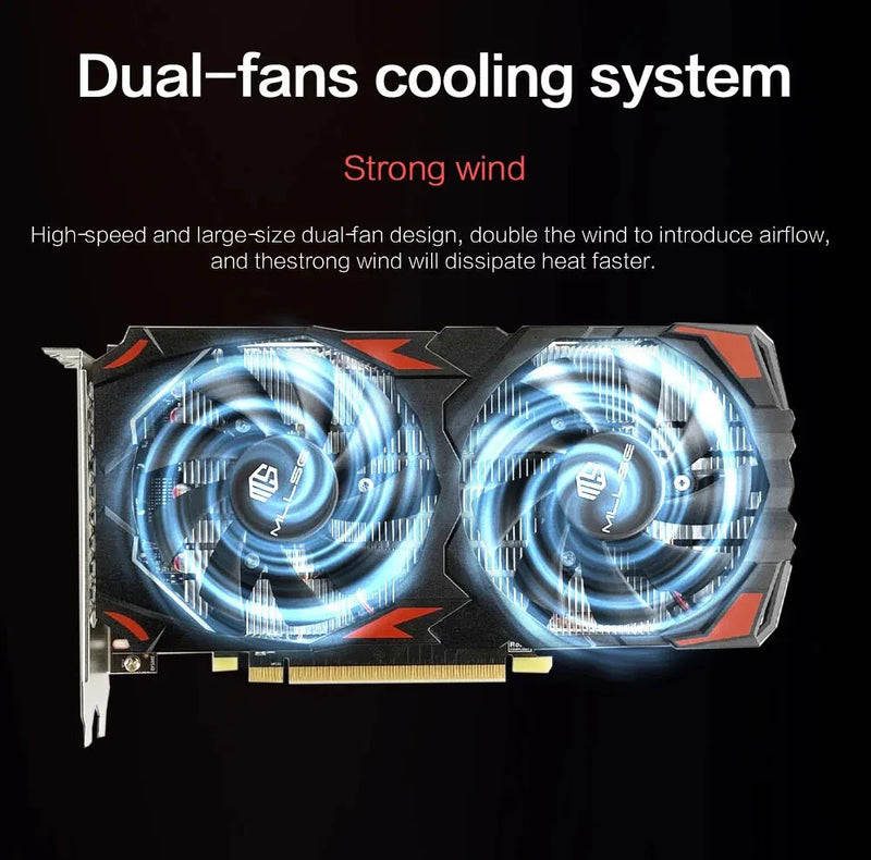 Placa de vídeo AMD RX 580 8GB 2048SP Gaming Graphics Card GDDR5 256Bit PCI Express 3.0 ×16 Radeon GPU para PC (Brasil)