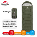 Saco de dormir Naturehike Y150 3 estações, impermeável, ultraleve, com capuz, para adultos, acampamentos ar livre