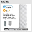 Colchão inflável Naturehike R 5.8 para áreas externas, barraca dobrável portátil, almofada única, ultraleve, para caminhadas, viagem e acampamento