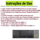 Brasil Teclado dobrável bluetooth mini teclado bluetooth com teclado touchpad sem fio teclado português brasileiro/inglês