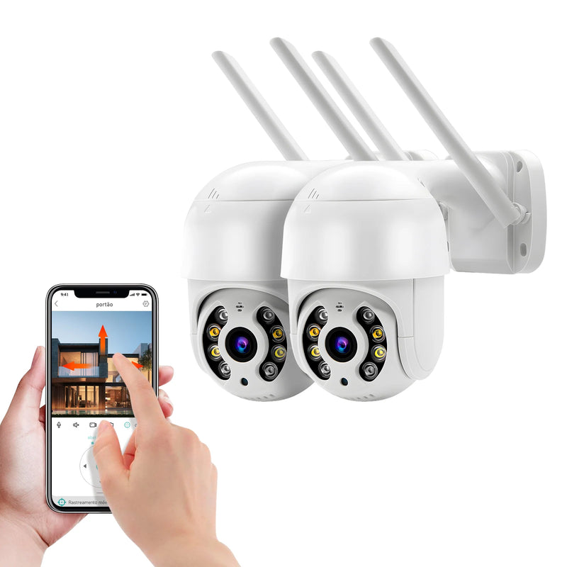 Câmera ICSee de 3MP, Câmeras de Vigilância Wi-Fi, Câmera de Segurança, Monitor, Câmera Wi-Fi Inteligente 360, Vigilância à Prova