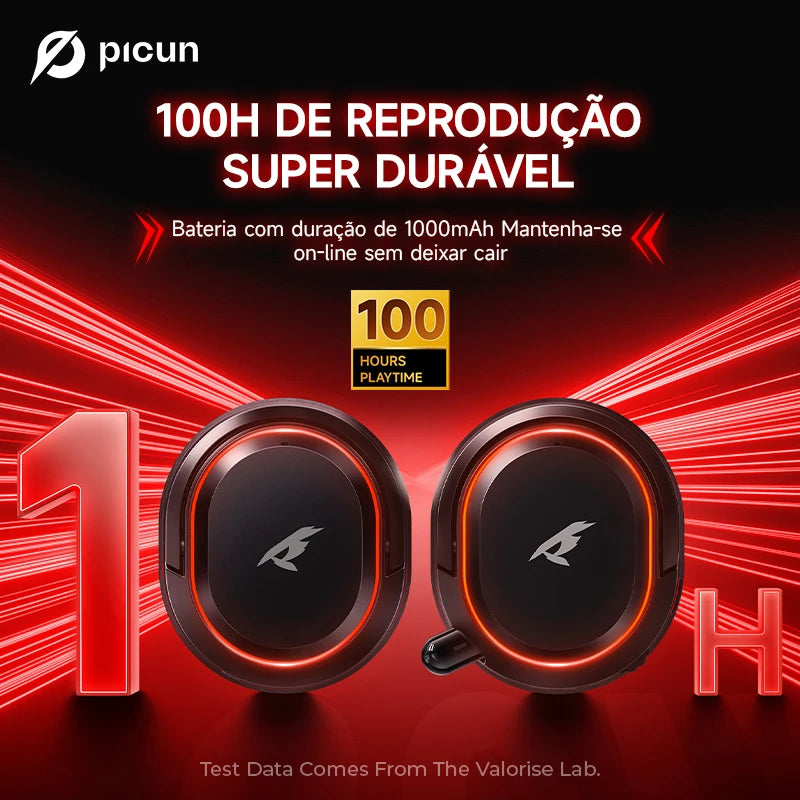 Picun G2 2.4G Wireless Gaming Headset Bluetooth Headphones 5ms Low Latency 7.1 Surround ENC Mic For PC PS4 PS5 Phone Switch