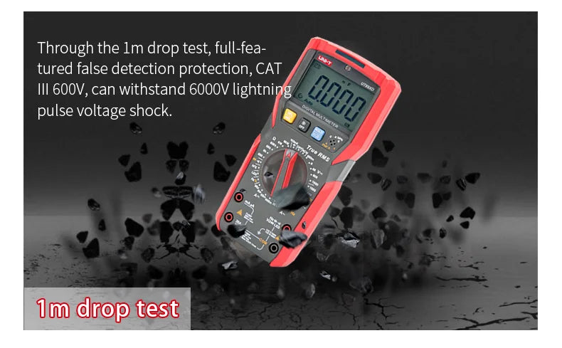 UNI-T UT89XD UT89X Multímetro Digital Profissional True RMS 20A Corrente AC DC Voltímetro Capacitância Resistência Testador Automático