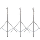 Tripé superestável de 2,9 m, grande, dobrável, suporte de luz, estrutura de elevação, rodas, fotografia, softbox, estúdio fotográfico, aço inoxidável