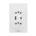 Interruptor Inteligente Tuya Compatível Alexa, Smart Switch com Neutro, APP e WiFi por Toque,