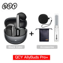 Fones de ouvido sem fio QCY HT10 AilyBuds Pro+ com cancelamento de ruído ativo (ANC), áudio de alta resolução com LDAC, Bluetooth 5.3, 6 microfones, IA para chamadas em HD e conexão multiponto.