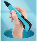 Conjunto de canetas 3D para impressão 3D 2025 para crianças, faça você mesmo, presente criativo de aniversário e Natal com filamento PLA, estojo de viagem