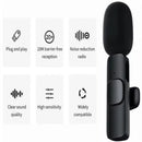 Microfone tipo C sem fio para transmissão ao vivo, jogos, gravação de áudio e vídeo, redução de ruído